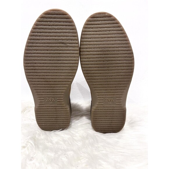 Zara Men Chelsea Ankle Boots Split Suede Leather Beige Size US 6 New 2001/820 main image 10